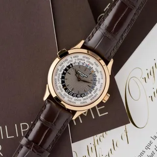 Patek Philippe World Time 5230R-001 38.5mm Rose gold Gray