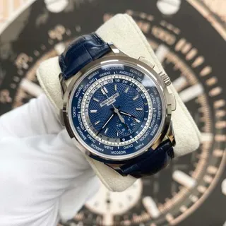 Patek Philippe World Time Chronograph 5930G-010 39.5mm White gold Blue