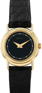 Piaget Vintage 8298 21mm Yellow gold Black