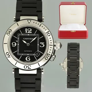 Cartier Pasha 2790 40mm Stainless steel Black