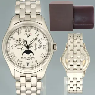 Patek Philippe Annual Calendar 5036G 37mm White gold White