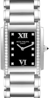 Patek Philippe Twenty~4 4910/10 25mm White gold Black