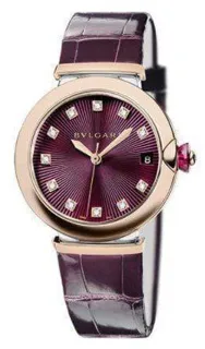 Bulgari LVCEA Yellow gold and Stainless steel Purple