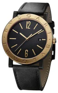 Bulgari Solotempo Stainless steel Black