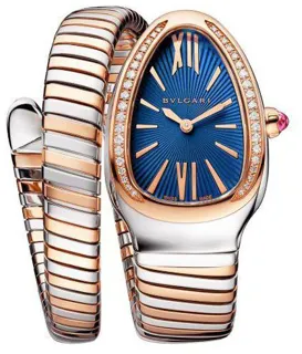 Bulgari Serpenti Tubogas 102984 SP35C3SPGD.1T/WHL Rose gold Blue