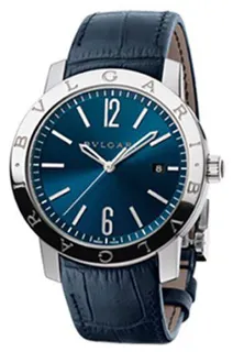 Bulgari Solotempo 102355 BB41C3SLD Stainless steel Blue