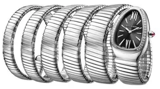 Bulgari Serpenti Tubogas 102736 SP35BSDS.5T Stainless steel Black