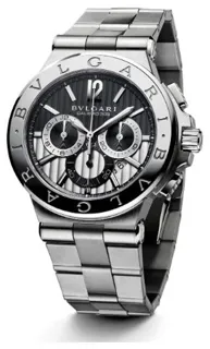 Bulgari Diagono 101880 Stainless steel Black