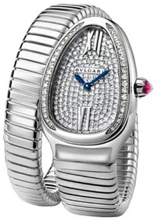 Bulgari Serpenti 102005 35mm White gold Pave Diamond