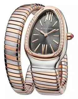 Bulgari Serpenti Tubogas 102681 Rose gold and Stainless steel Gray