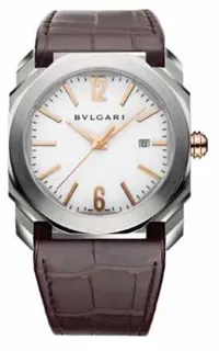 Bulgari Octo 102207 Rose gold and Stainless steel Silver