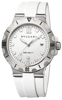 Bulgari Diagono Scuba 102733 DP 41 S SD 41mm Stainless steel White