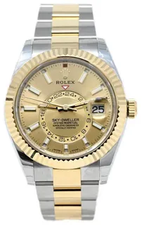 Rolex Sky-Dweller 326933 (TWO-TONE) 42mm Yellow gold and Stainless steel Golden