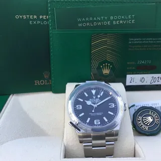 Rolex Explorer 224270 ( DIAL) 40mm Stainless steel Black