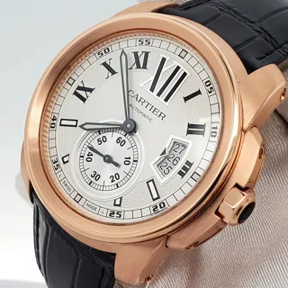 Cartier Calibre de Cartier W7100009 42mm Rose gold Silver