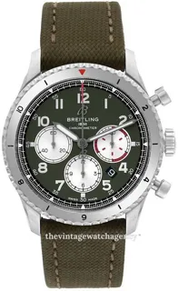 Breitling Aviator 8 AB01192A1L1X1 Stainless steel Green