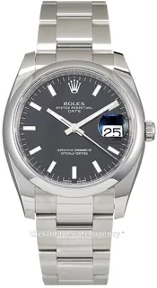 Rolex Oyster Perpetual Date 115200-0004 Stainless steel Black