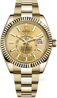 Rolex Sky-Dweller 326938-0003 42mm Yellow gold Champagne