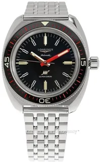 Longines Heritage L2.836.4.52.9 Stainless steel Black