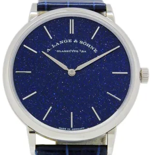 A. Lange & Söhne Saxonia 205.086 40mm White gold Blue