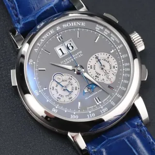 A. Lange & Söhne Saxonia 410.038E 41mm White gold Gray