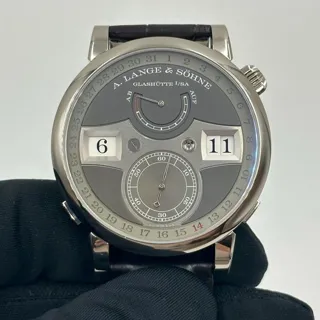 A. Lange & Söhne Zeitwerk 148.038 44mm White gold Gray