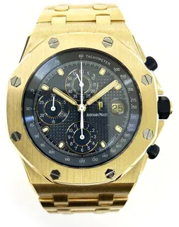 Audemars Piguet Royal Oak Offshore 25721BA.OO.1000BA.02.A Yellow gold Blue