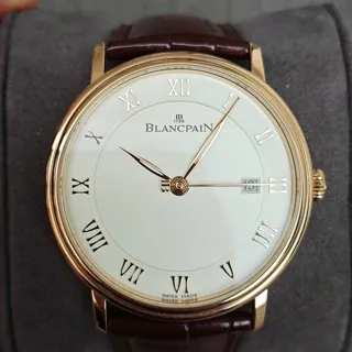 Blancpain Villeret 6651-3642-55B 40mm Red gold White