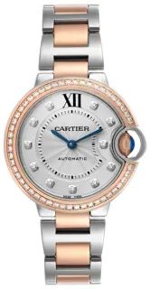 Cartier Ballon Bleu de Cartier 33mm Rose Gold$Steel Silver