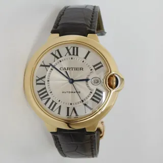 Cartier Ballon Bleu 42mm Yellow gold Silver