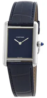 Cartier Tank WSTA0055 Stainless steel Blue