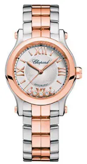 Chopard Happy Sport 278573-6002 Stainless steel and 18k rose gold Silver