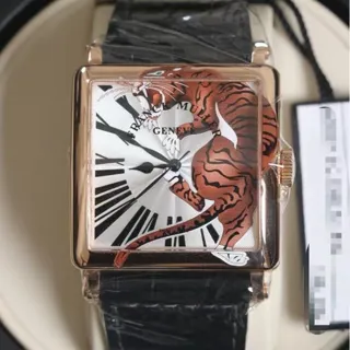 Franck Muller Master Square 6000 K 42mm Rose gold Silver