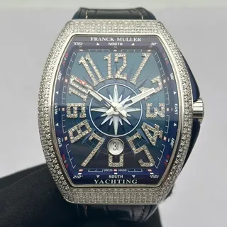 Franck Muller Vanguard V 45 SC DT 44mm Stainless steel Blue