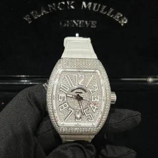 Franck Muller Vanguard V 41 SC DT D CD OG BC 41mm White gold Silver