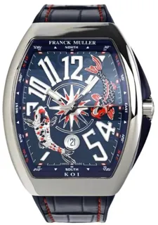 Franck Muller Vanguard V 45 YT SC DT AC BL Stainless steel Blue