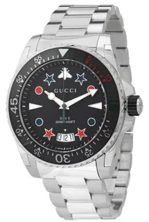 Gucci Dive YA136221 Stainless steel Black