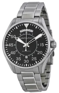 Hamilton Pilot Day Date H64615135 Stainless steel Black