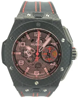 Hublot Big Bang 401.QX.0123.VR 45mm Carbon Fiber$Titanium Ferrari red accents