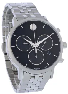 Movado 0607776 42mm Stainless steel Black