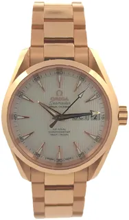 Omega Aqua Terra 231.50.43.22.02.002 38.5mm Red gold Silver