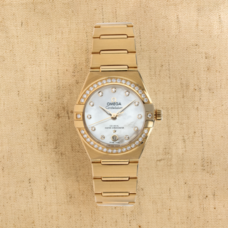 Omega Constellation O13155292055002 18k yellow gold White