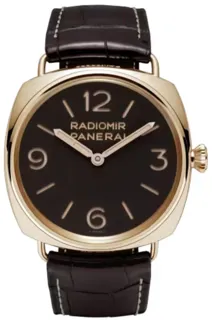 Panerai Radiomir PAM 00379 18K polished pink gold brown