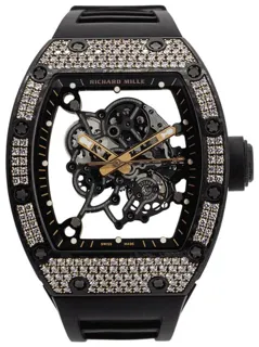 Richard Mille Bubba Watson RM 055 RG CA TPT 18kt Rose Gold$diamond-set carbon Skeletonized