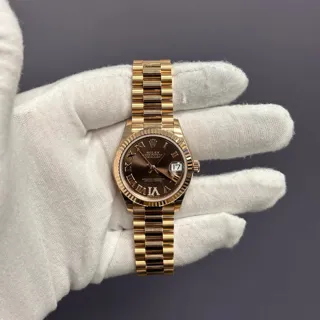 Rolex Datejust 31 278275-0024 Rose gold Brown