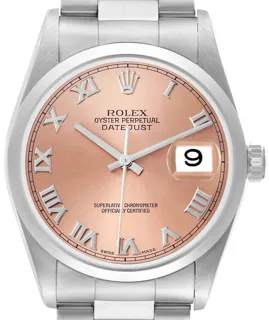 Rolex Datejust 36 16200 Stainless steel Salmon