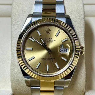 Rolex Datejust 41 Yellow gold and Stainless steel Champagne