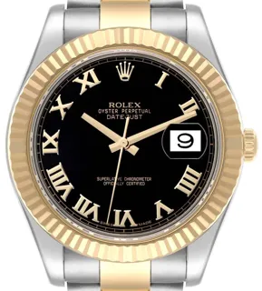 Rolex Datejust II 116333-0003 Yellow gold and Stainless steel Black