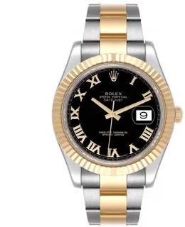 Rolex Datejust II 116333-0003 Yellow gold and Stainless steel Black