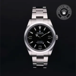 Rolex Explorer 214270 39mm Stainless steel Black